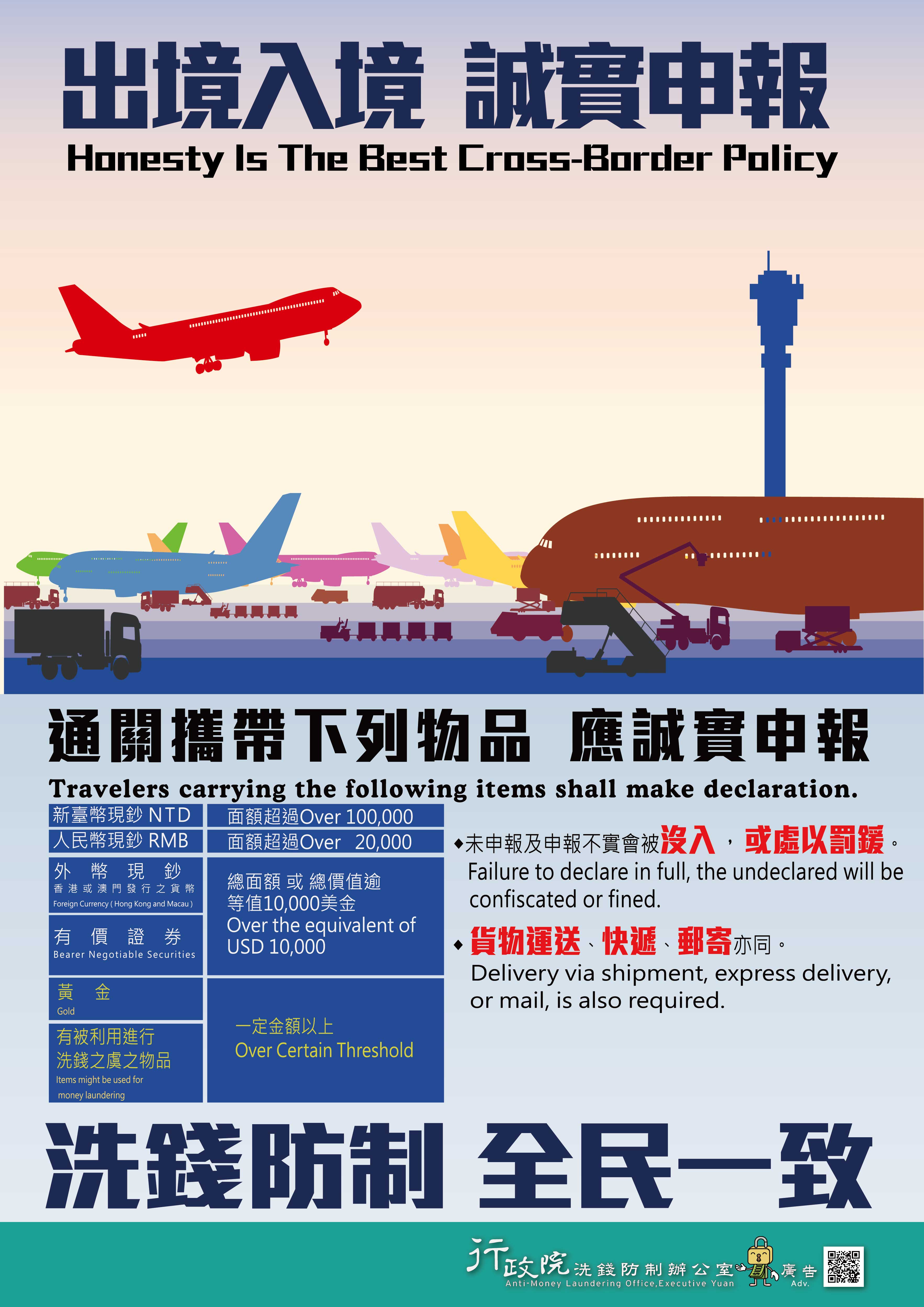出境入境  誠實申報