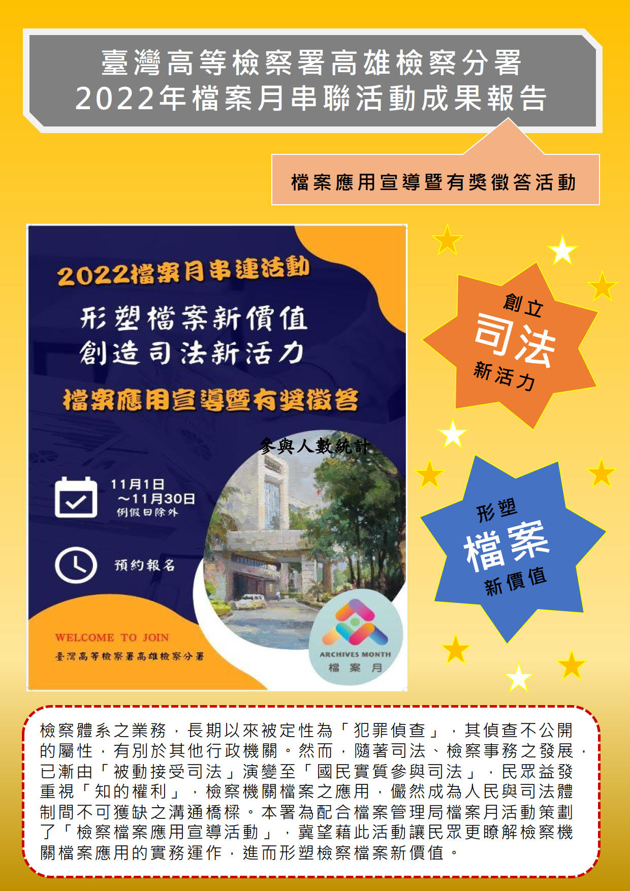 檔案應用宣導品：高雄高分檢檔案複製收費標準表海報1